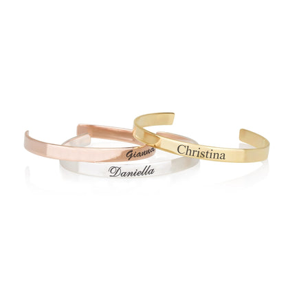 Custom Name Cuff Bracelet