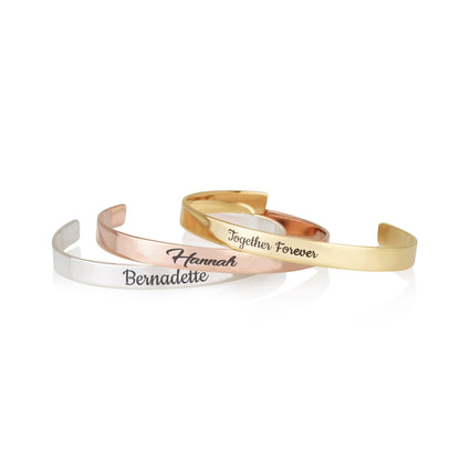 Custom Name Cuff Bracelet