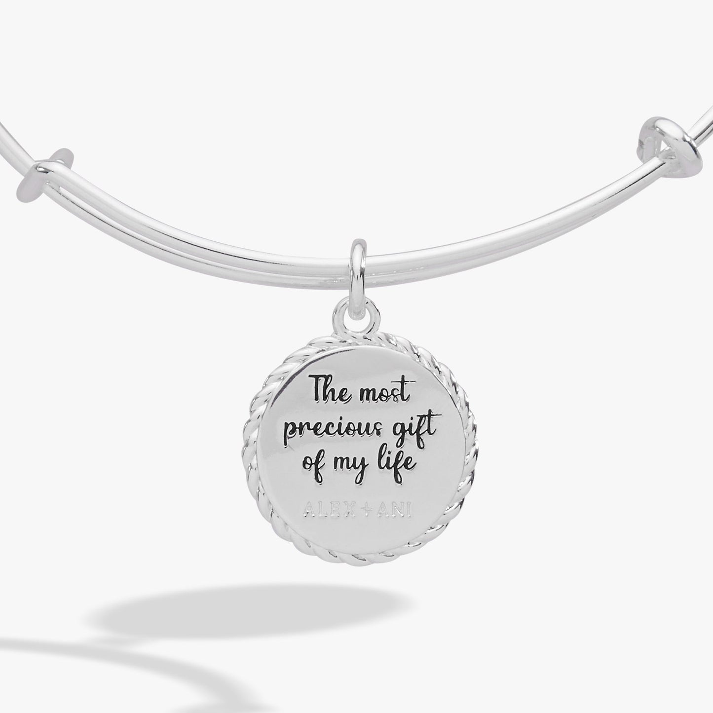 Daughter 'The Most Precious Gift Of My Life' Charm Bangle ALEX AND ANI
