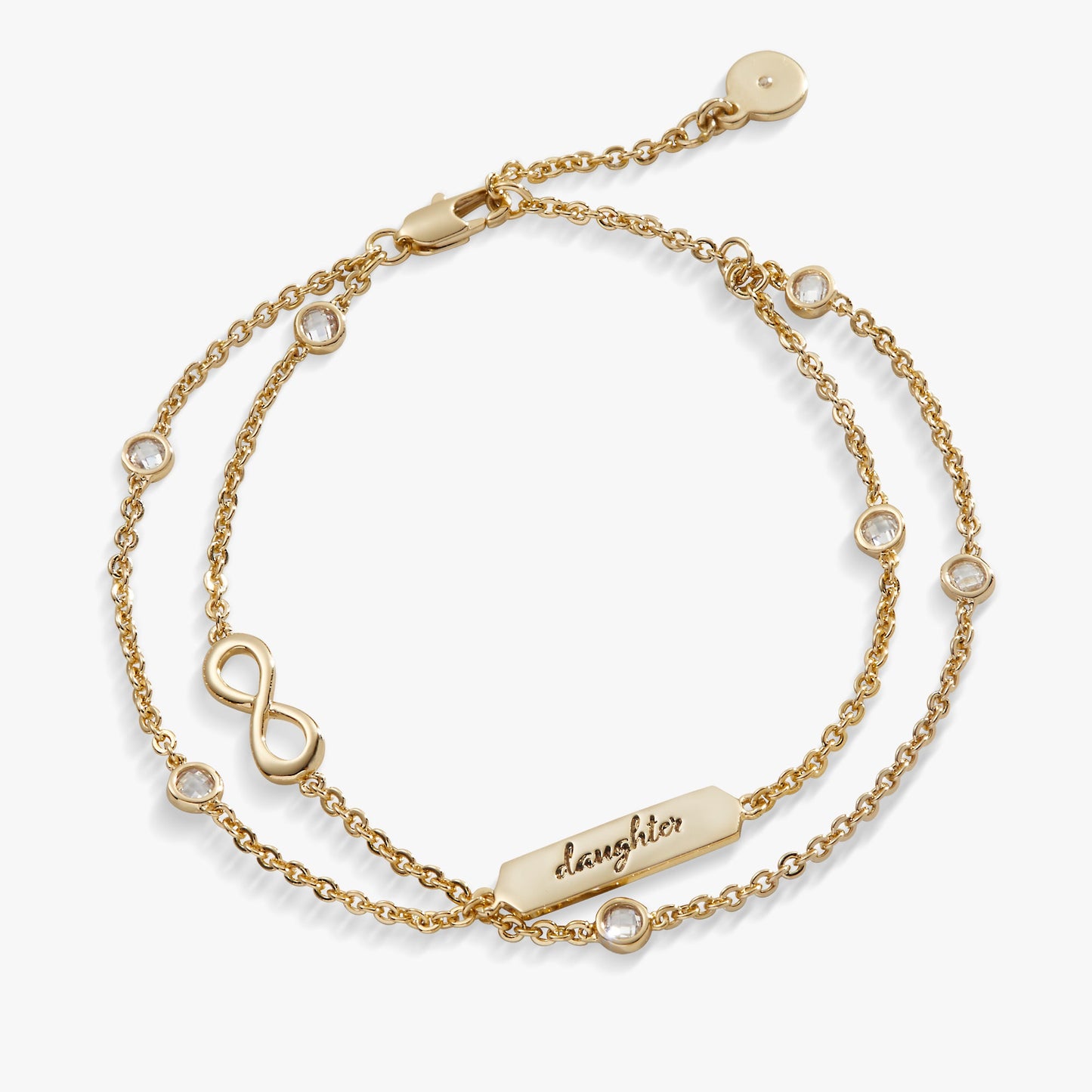 Daughter Infinity Chain Double Strand Bracelet ALEX AND ANI