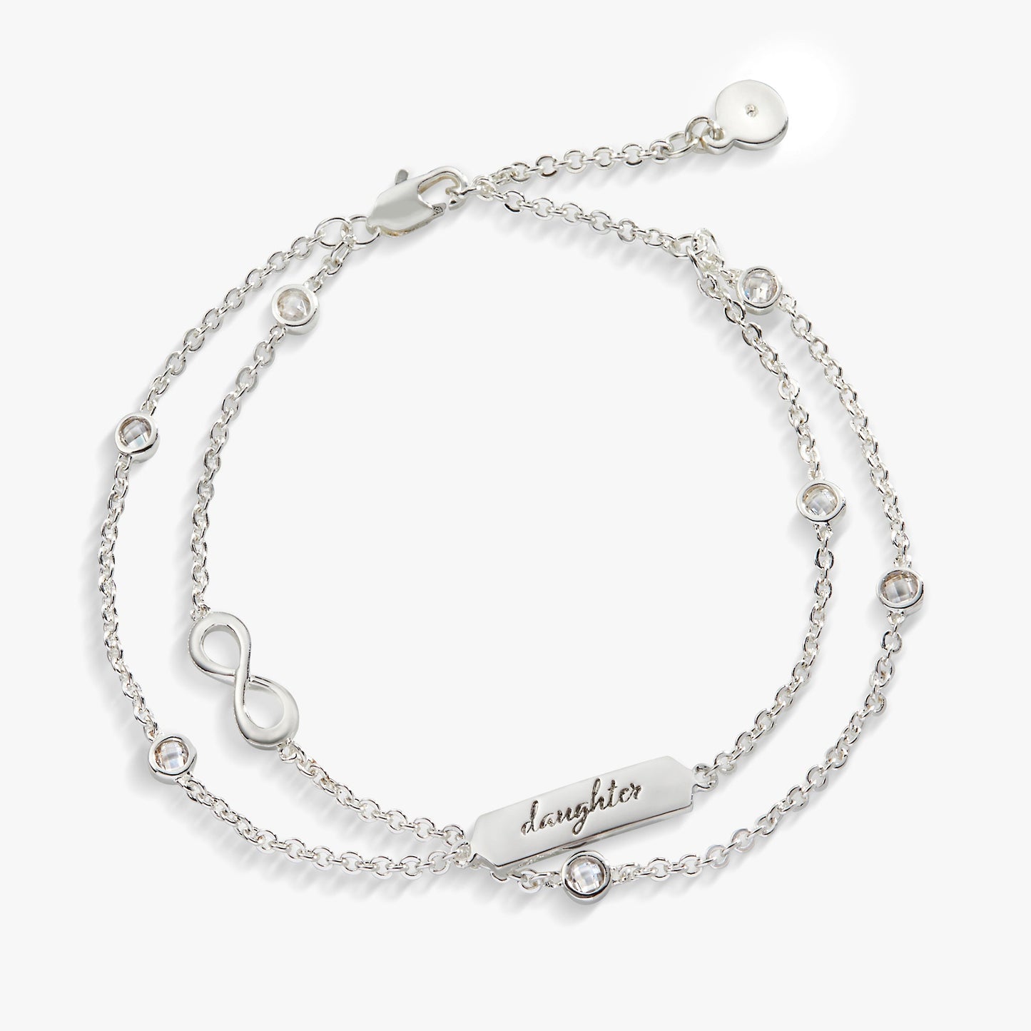 Daughter Infinity Chain Double Strand Bracelet ALEX AND ANI
