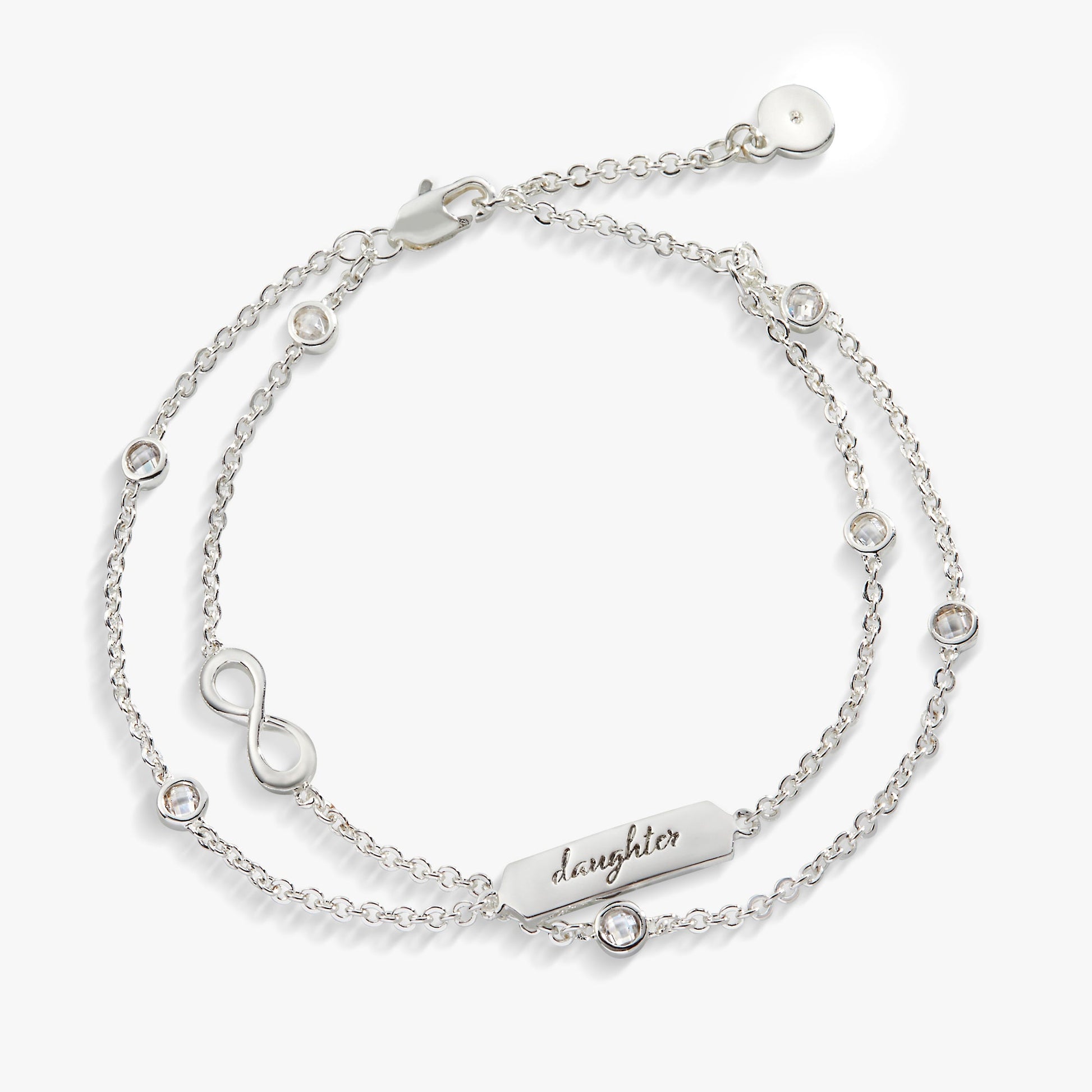 Daughter Infinity Chain Double Strand Bracelet ALEX AND ANI