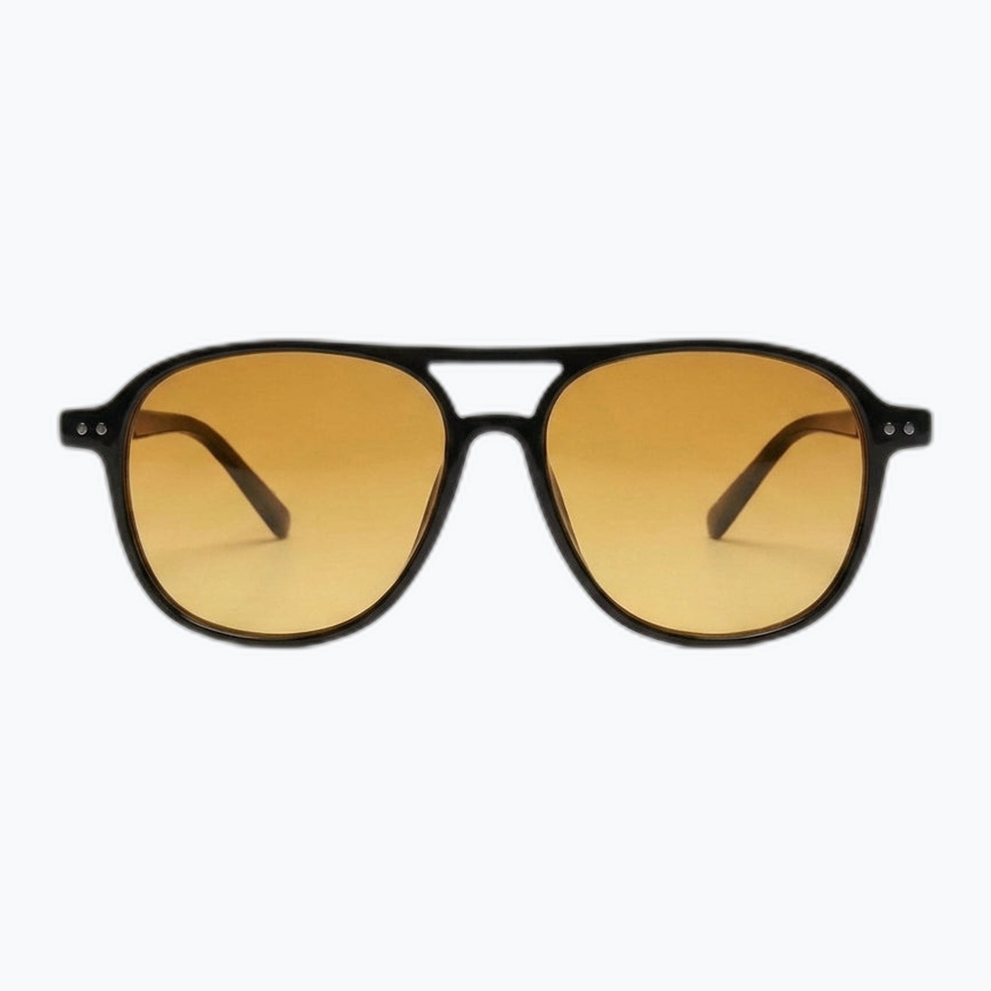 Eastwood Unisex Aviator Sunglasses With Double Bridge And Gradient Amber Lenses Jaxy Eyewear