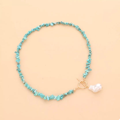 Turquoise Irregular Pearl Necklace Bumpkin Ranchwear