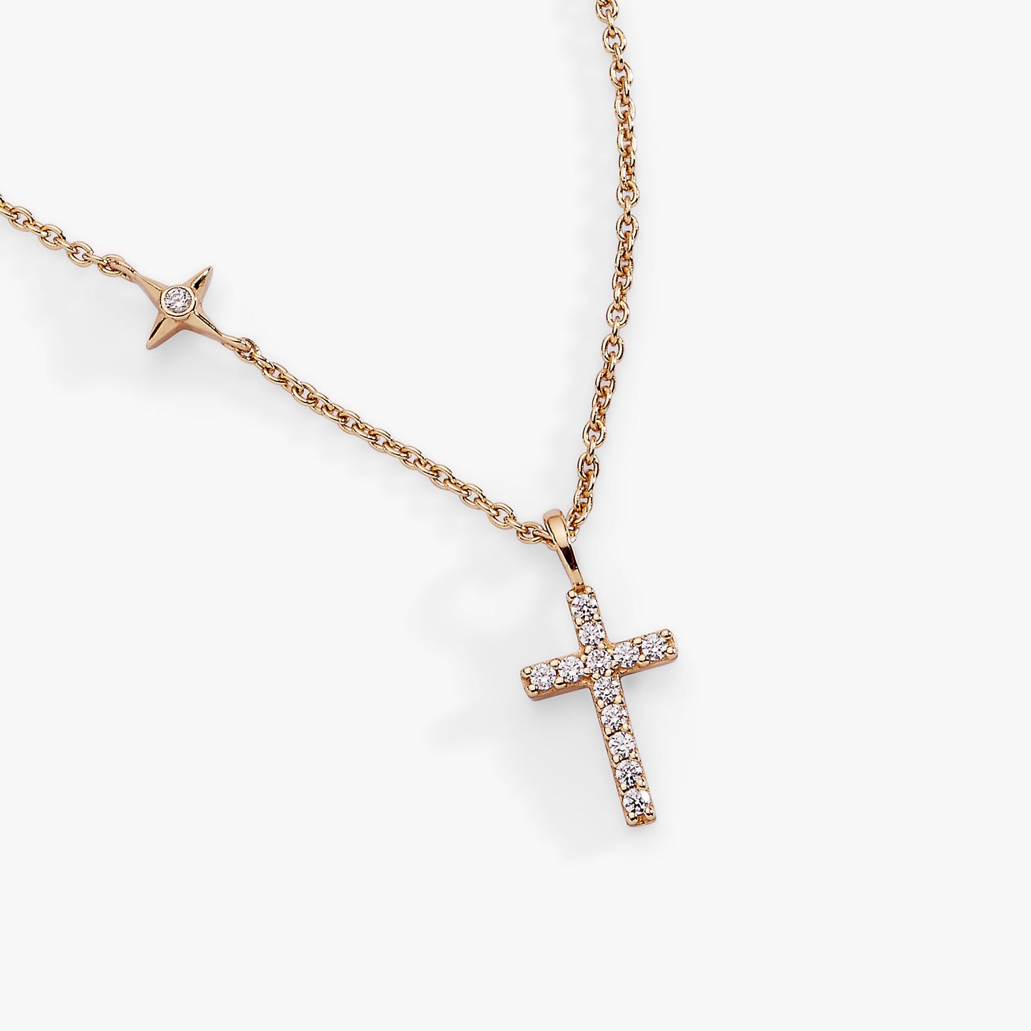 Cross Delicate Pave Crystal Pendant Necklace ALEX AND ANI