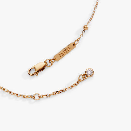 Cross Delicate Pave Crystal Beaded Strand Bracelet ALEX AND ANI