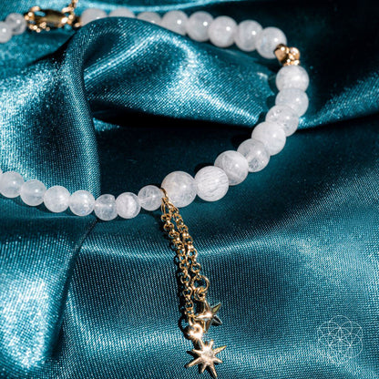 Divine Intuition - Moonstone Anklet and Earrings Set Conscious Items