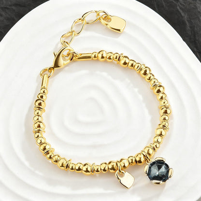 3Pcs Stackable Twisted Silver Bead Bracelet Set For Women, Zircon Horseshoe Charm Open Cuff Bangles, Minimal Cold Style Daily Fashion Jewelry