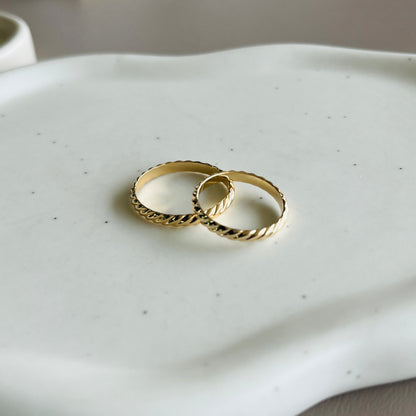 14k gold filled SHORE BAND RING