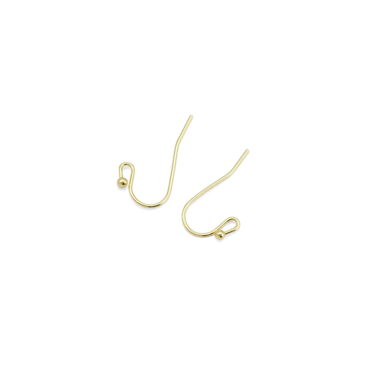 Gold Earring hooks Earring wire, Sku#Y883