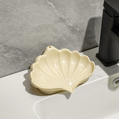 Shell Soap Box-No Accessories-Cream-PP-1 piece
