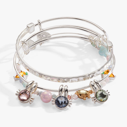Crystal Bunny Bangles Set of 3 ALEX AND ANI