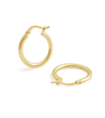 Gold Hoop Earrings Collection - 14K Solid Yellow Gold Filled Earrings Stylish Gold Earrings for Women with Different Occasions & Styles