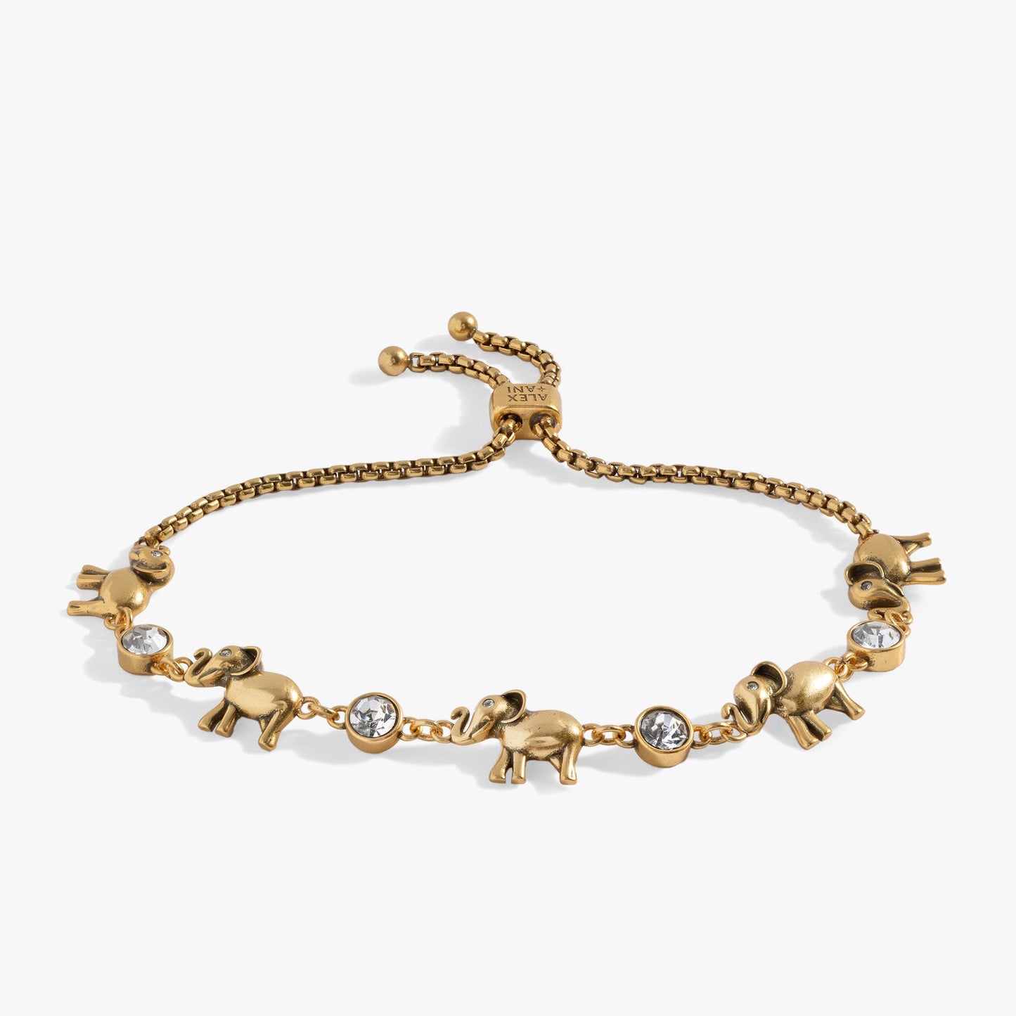 Elephant Crystal Bolo Bracelet ALEX AND ANI