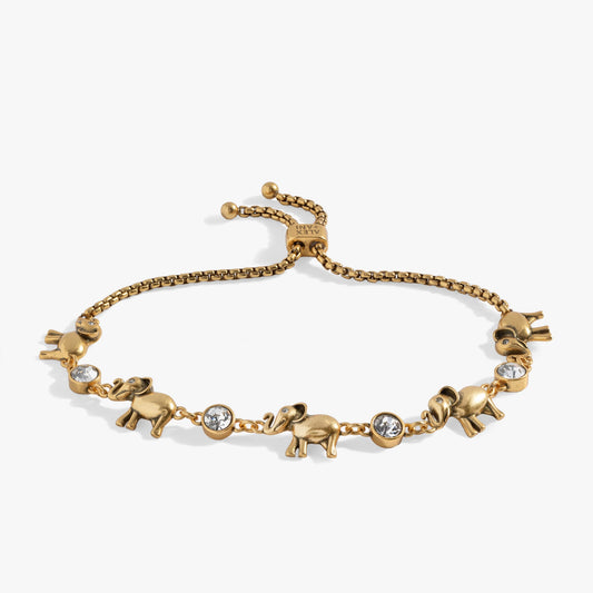 Elephant Crystal Bolo Bracelet ALEX AND ANI