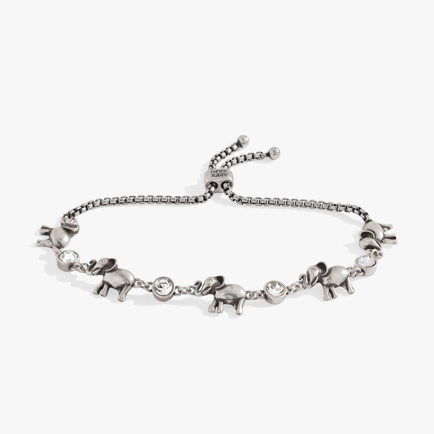 Elephant Crystal Bolo Bracelet ALEX AND ANI