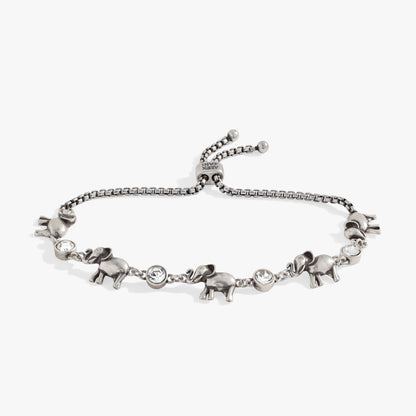 Elephant Crystal Bolo Bracelet ALEX AND ANI