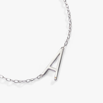 Initial A Precious Elongated Necklace ALEX AND ANI