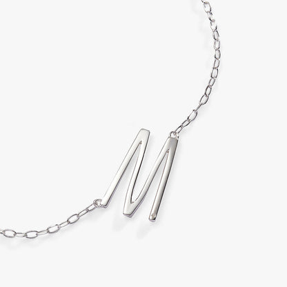Initial M Precious Elongated Necklace ALEX AND ANI