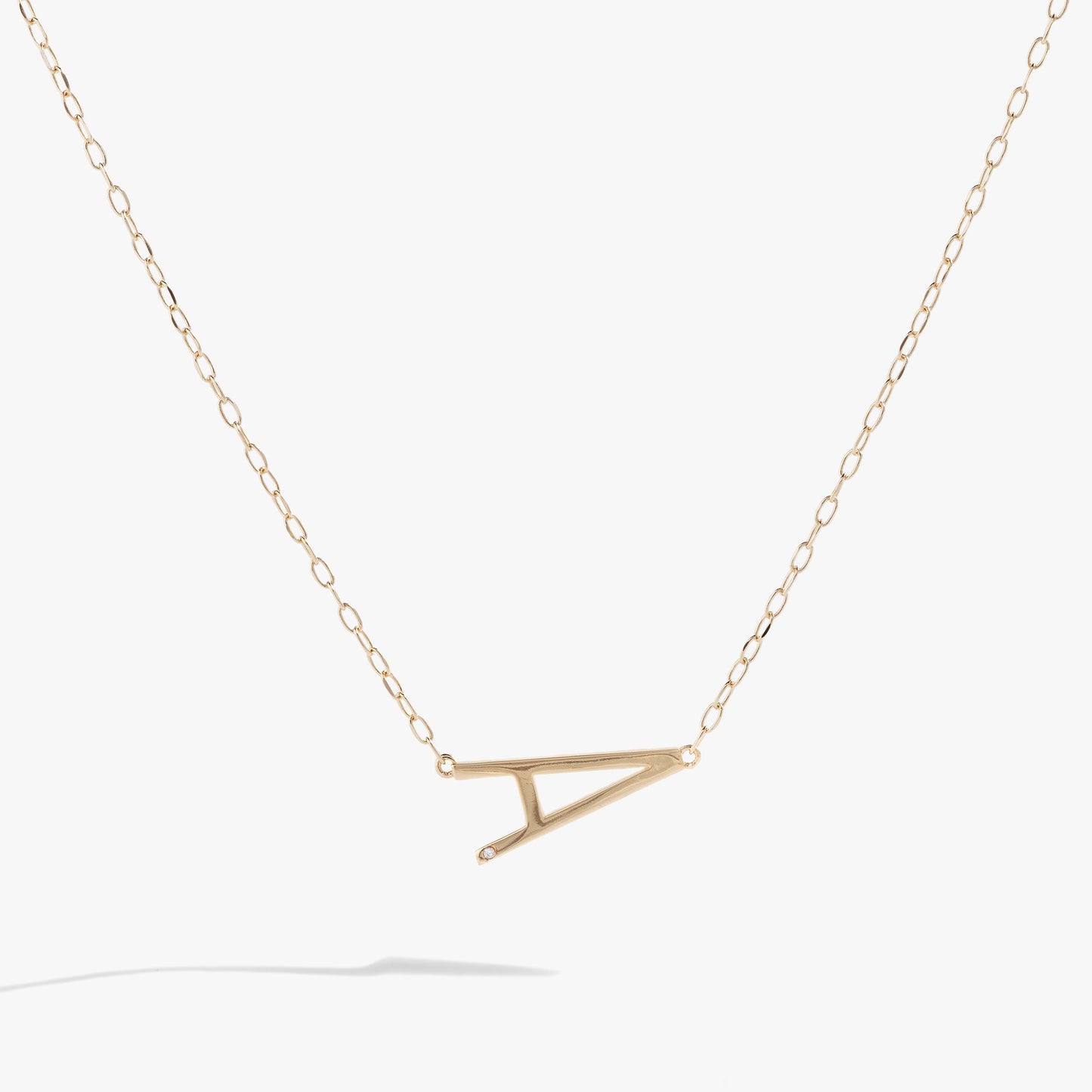Initial A Precious Elongated Necklace ALEX AND ANI