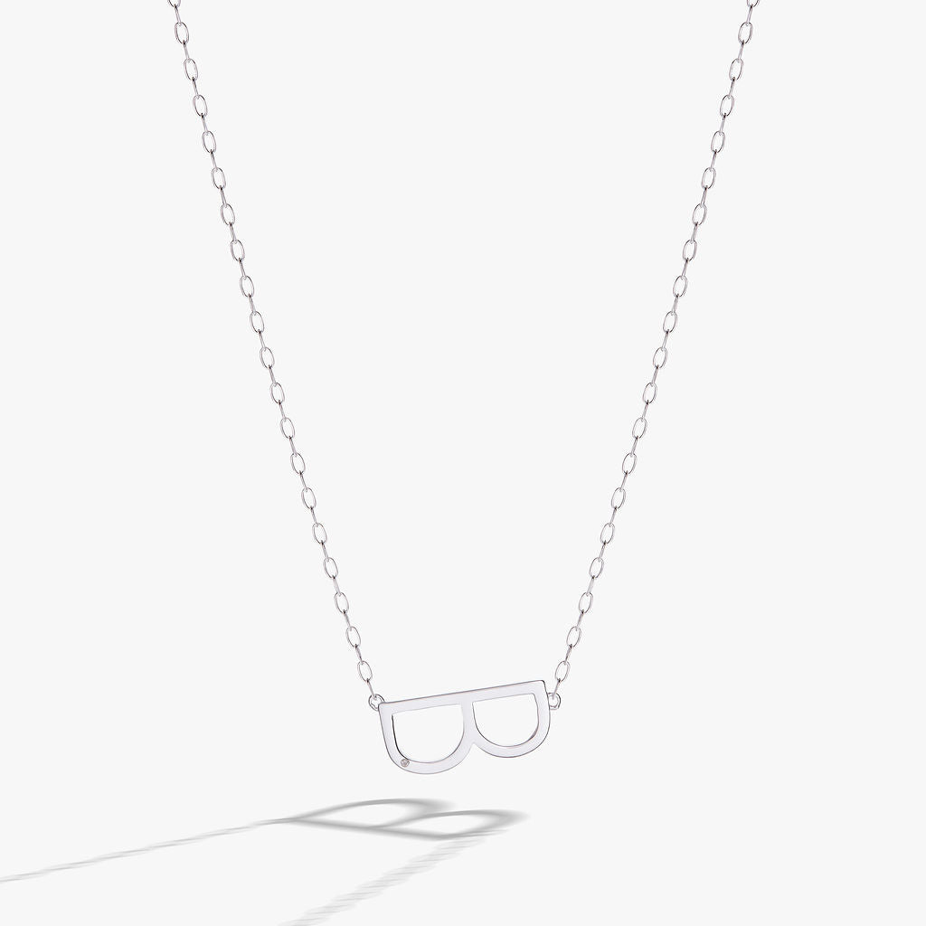 Initial B Precious Elongated Necklace ALEX AND ANI