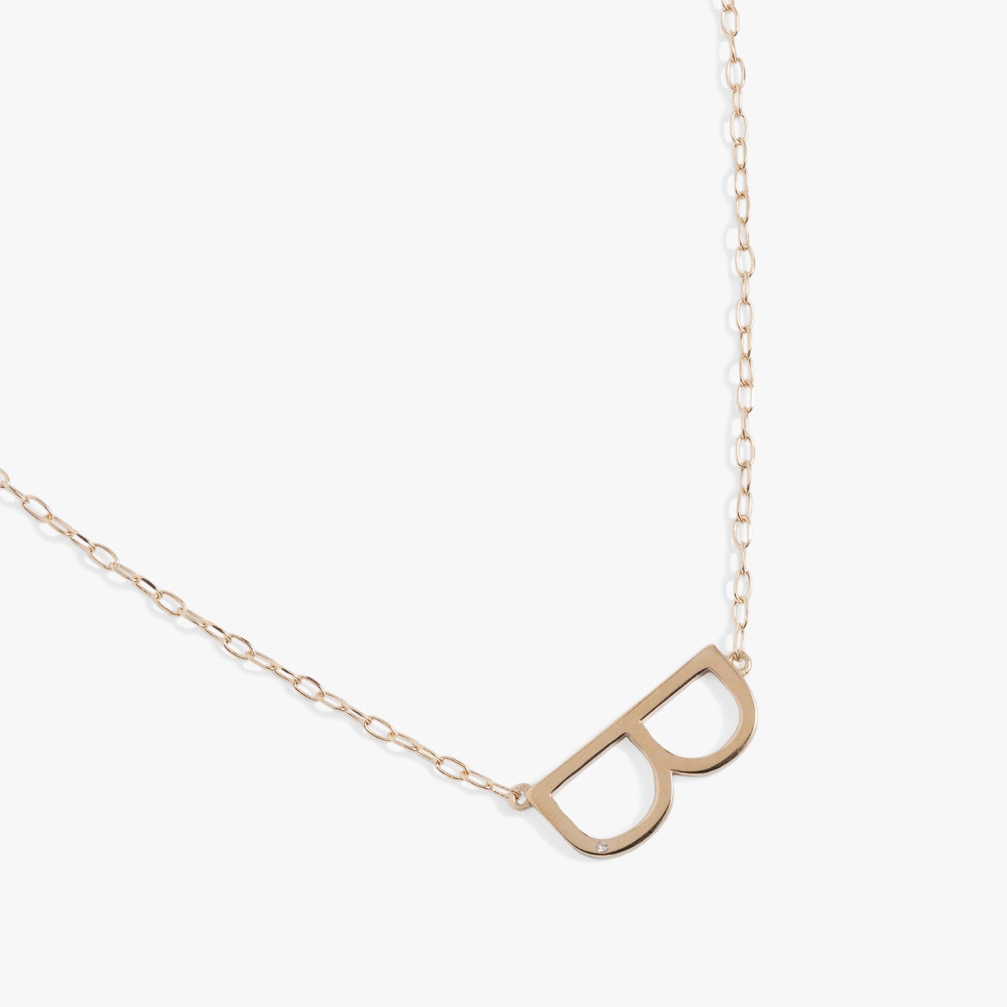 Initial B Precious Elongated Necklace ALEX AND ANI