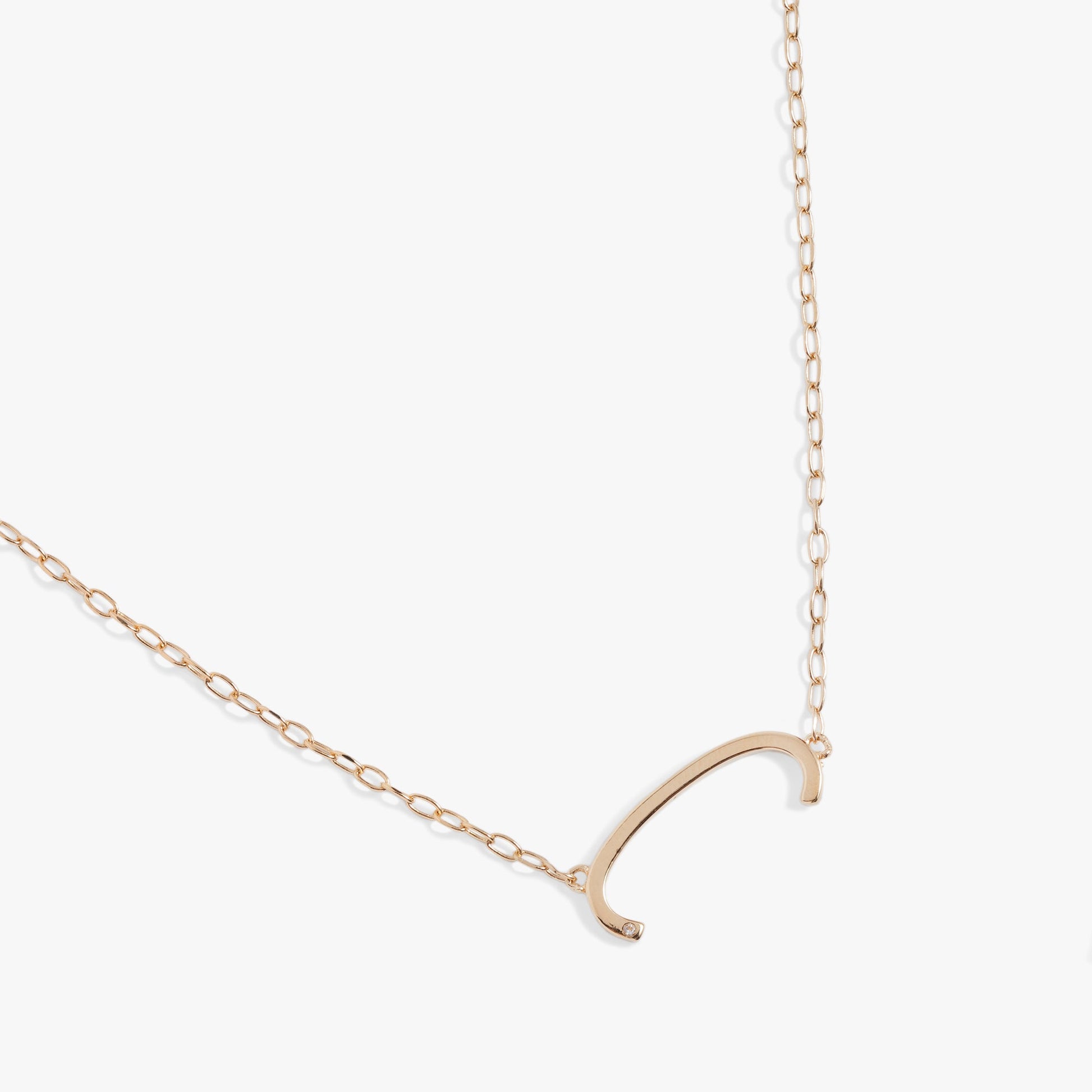 Initial C Precious Elongated Necklace ALEX AND ANI