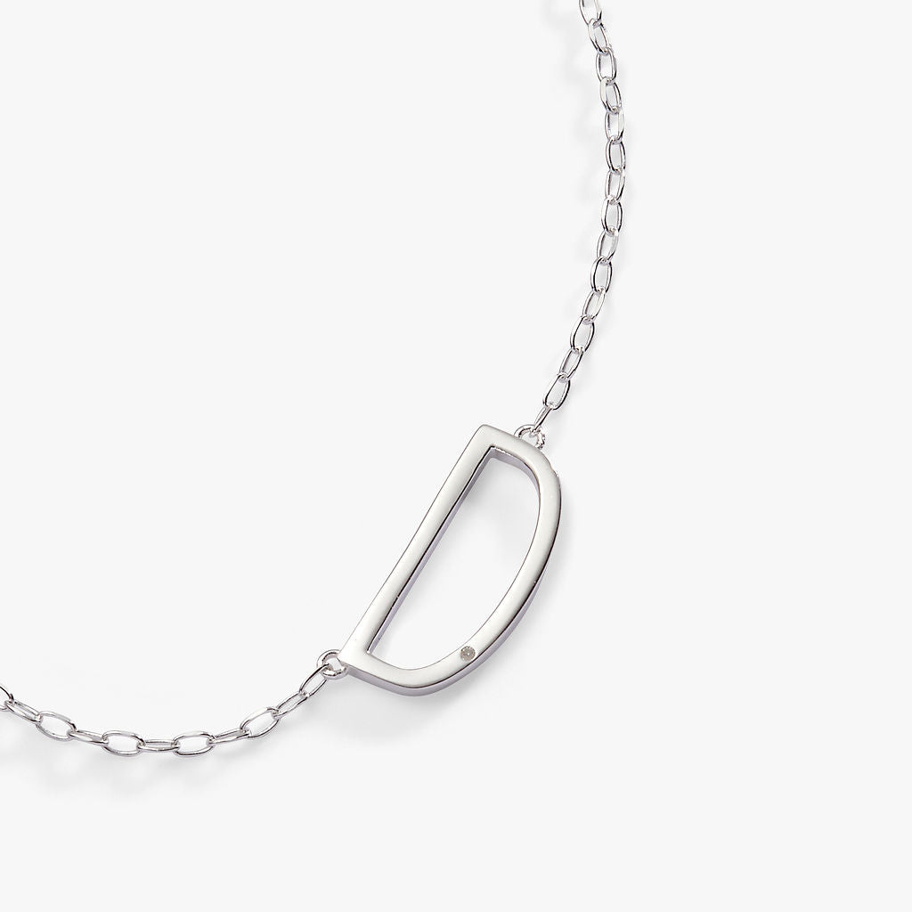Initial D Precious Elongated Necklace ALEX AND ANI