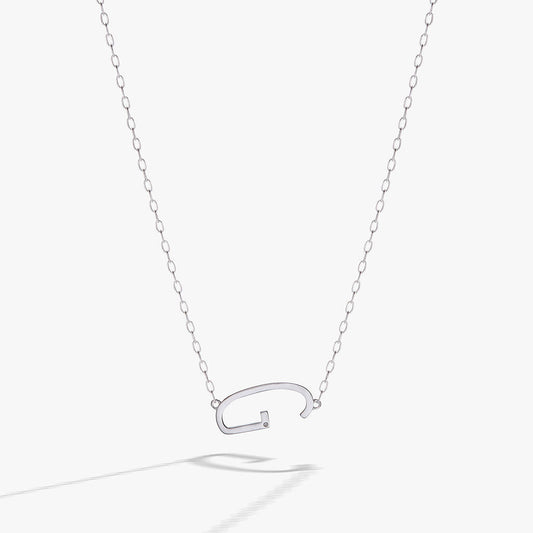 Initial G Precious Elongated Necklace ALEX AND ANI