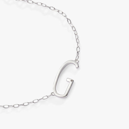 Initial G Precious Elongated Necklace ALEX AND ANI