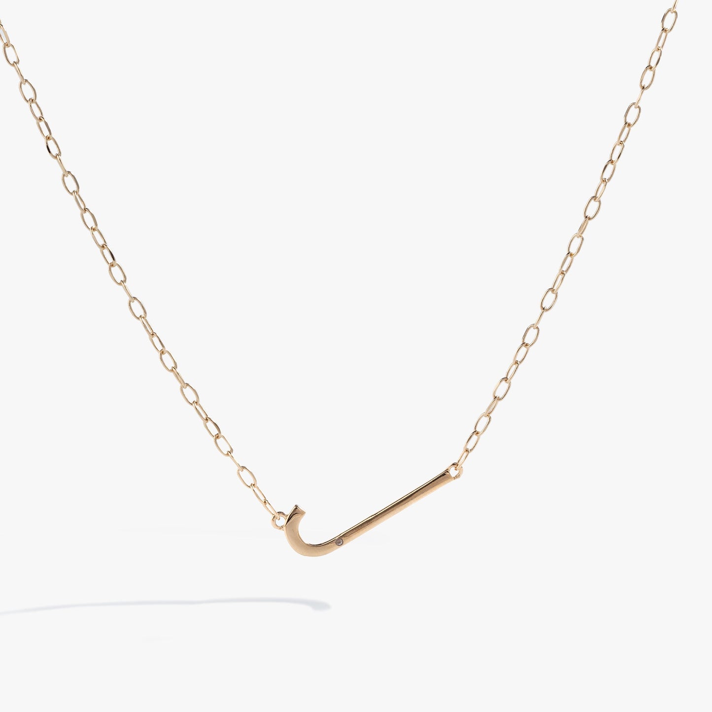 Initial J Precious Elongated Necklace ALEX AND ANI
