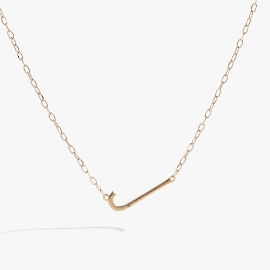 Initial J Precious Elongated Necklace ALEX AND ANI