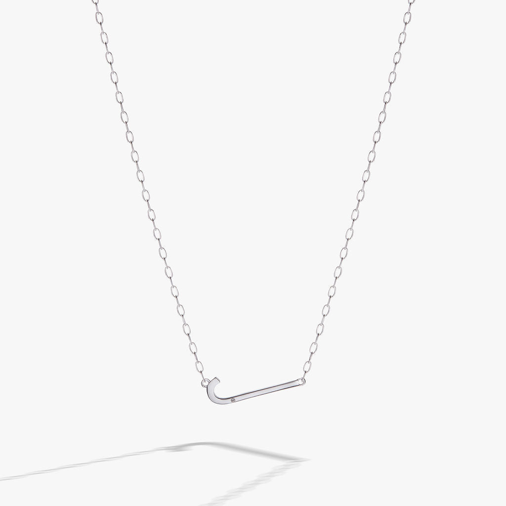 Initial J Precious Elongated Necklace ALEX AND ANI