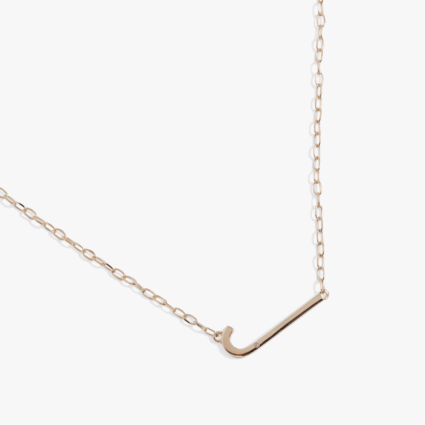 Initial J Precious Elongated Necklace ALEX AND ANI
