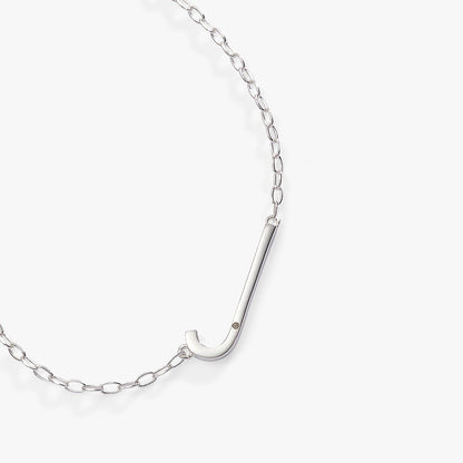 Initial J Precious Elongated Necklace ALEX AND ANI