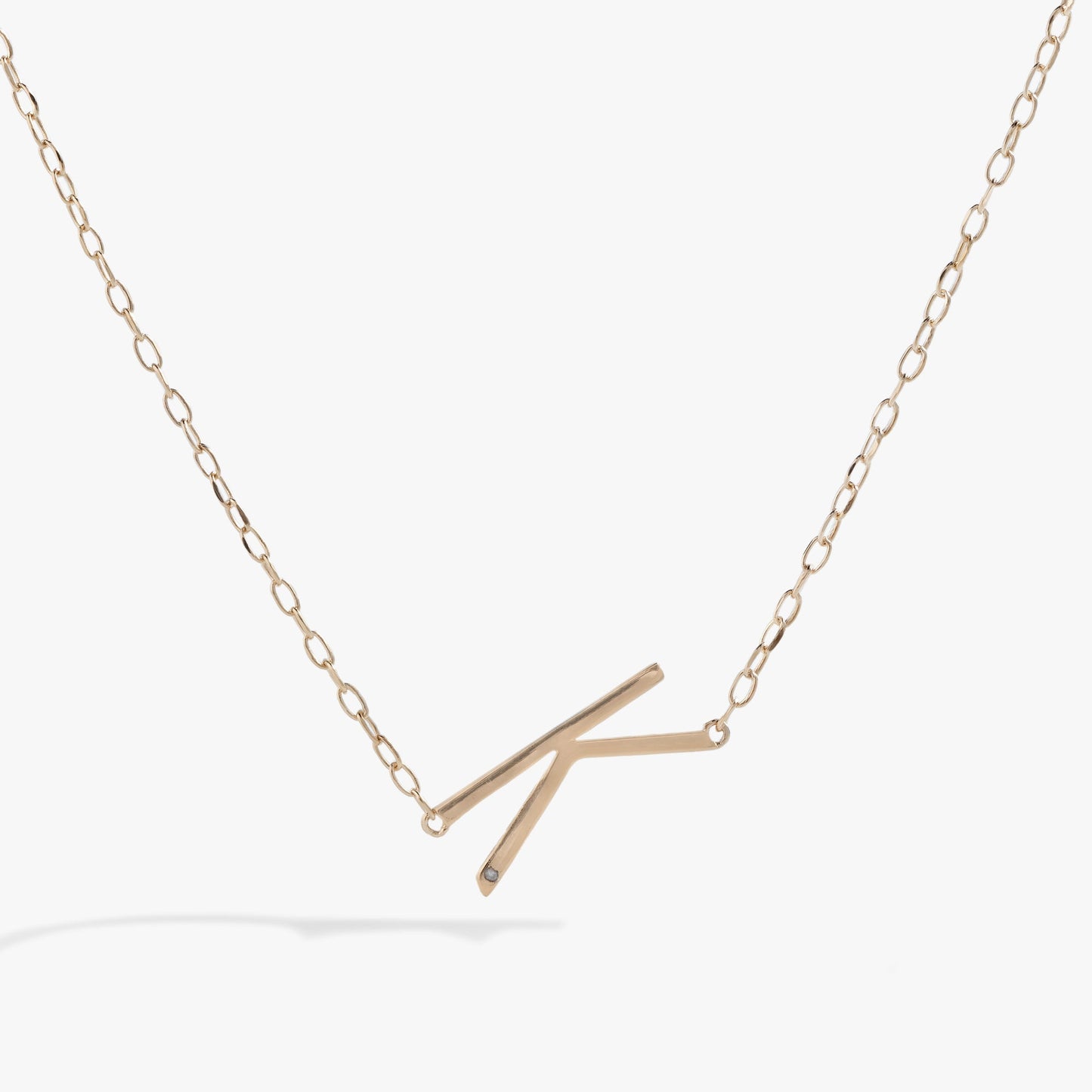 Initial K Precious Elongated Necklace ALEX AND ANI