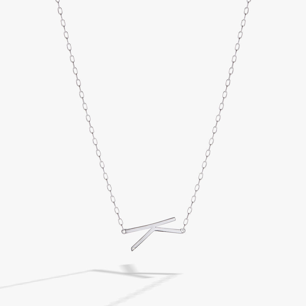 Initial K Precious Elongated Necklace ALEX AND ANI