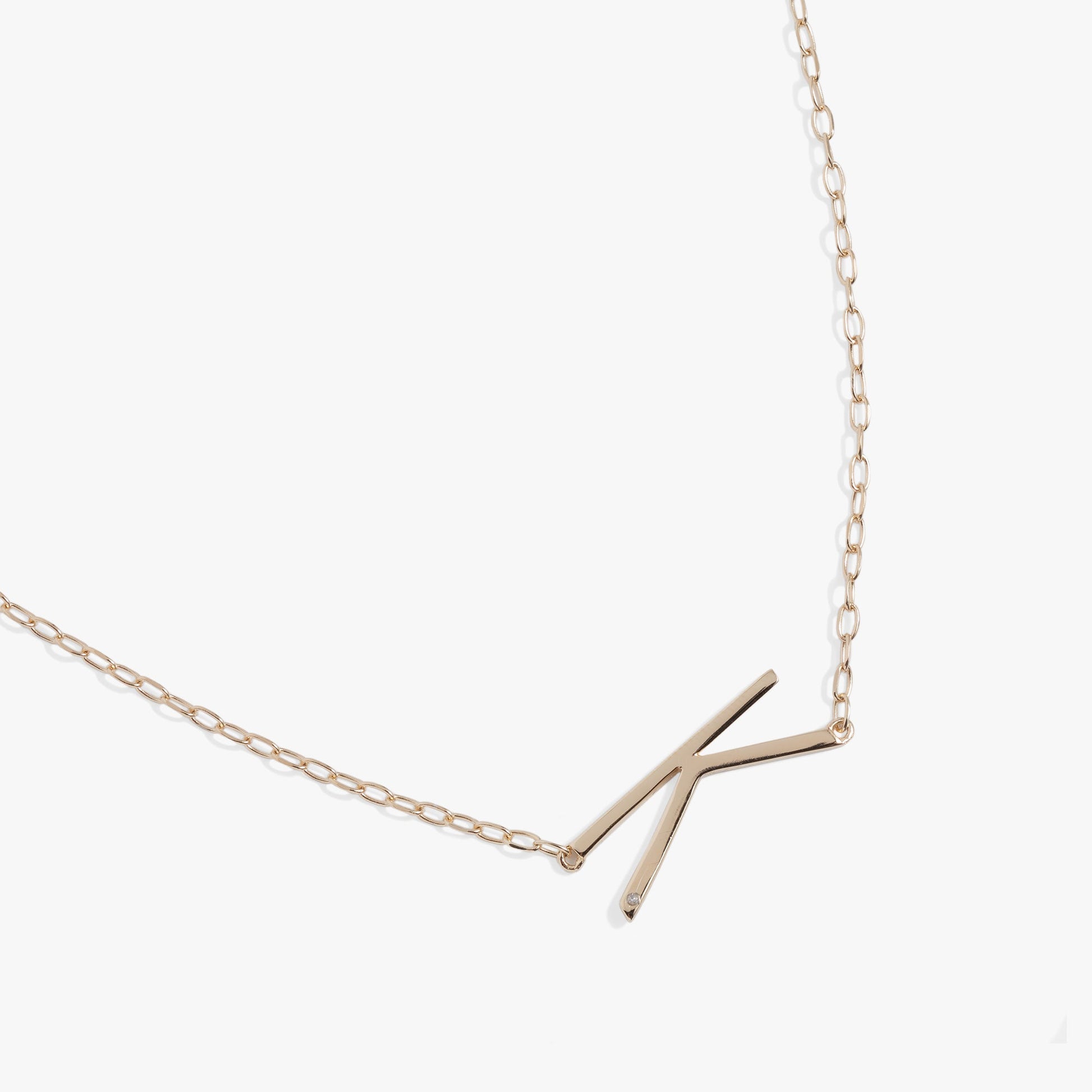 Initial K Precious Elongated Necklace ALEX AND ANI