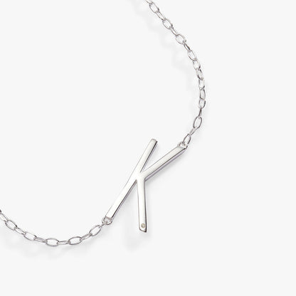 Initial K Precious Elongated Necklace ALEX AND ANI