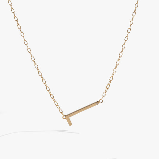 Initial L Precious Elongated Necklace ALEX AND ANI