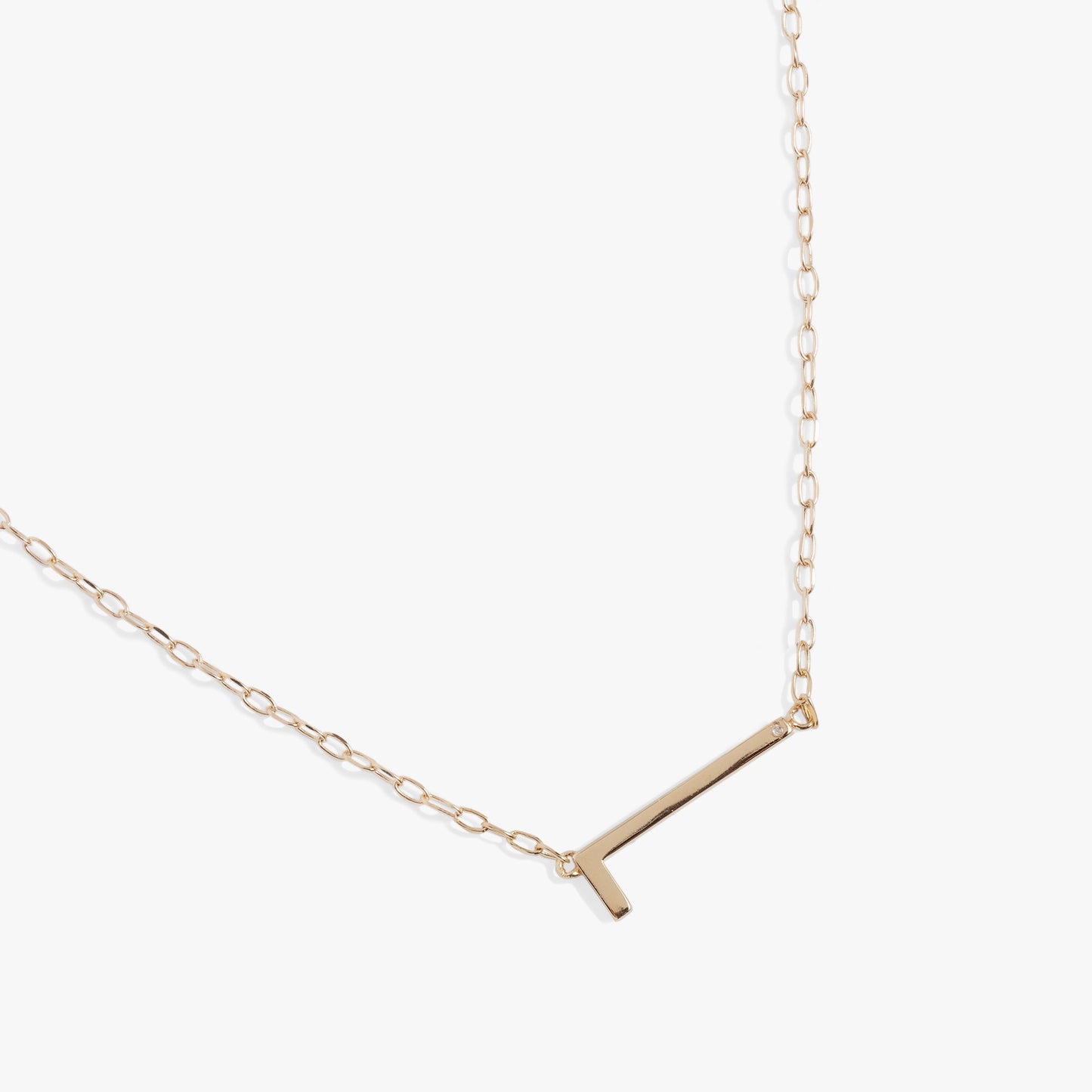 Initial L Precious Elongated Necklace ALEX AND ANI