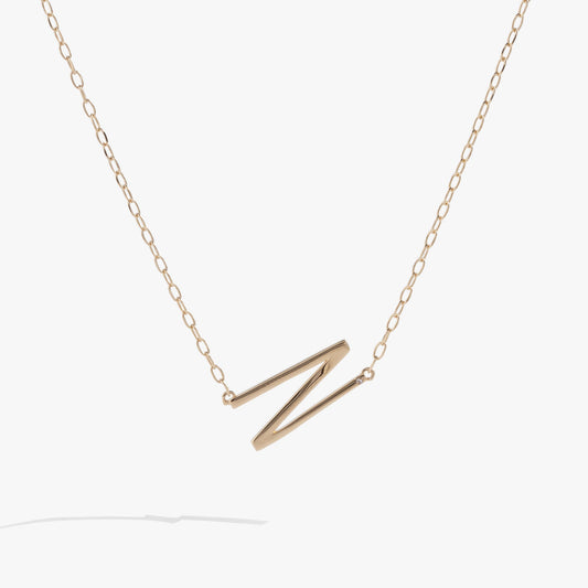 Initial N Precious Elongated Necklace ALEX AND ANI