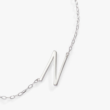 Initial N Precious Elongated Necklace ALEX AND ANI