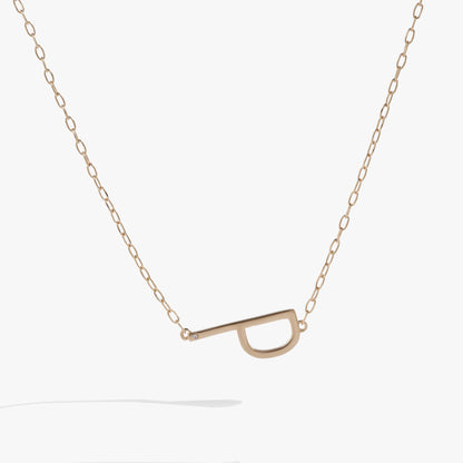 Initial P Precious Elongated Necklace ALEX AND ANI