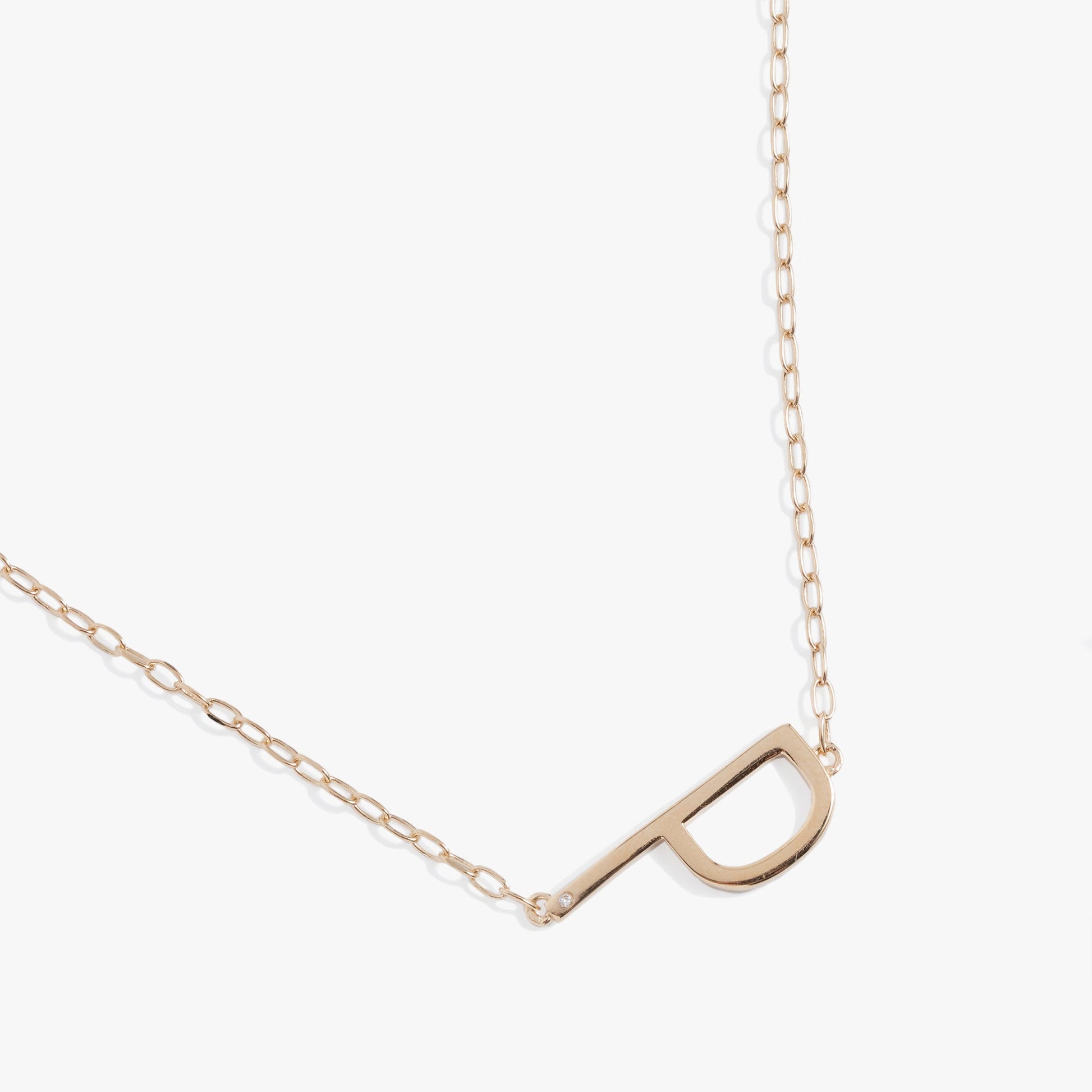 Initial P Precious Elongated Necklace ALEX AND ANI