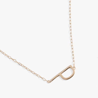 Initial P Precious Elongated Necklace ALEX AND ANI