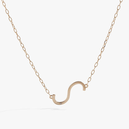 Initial S Precious Elongated Necklace ALEX AND ANI
