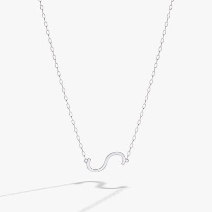 Initial S Precious Elongated Necklace ALEX AND ANI