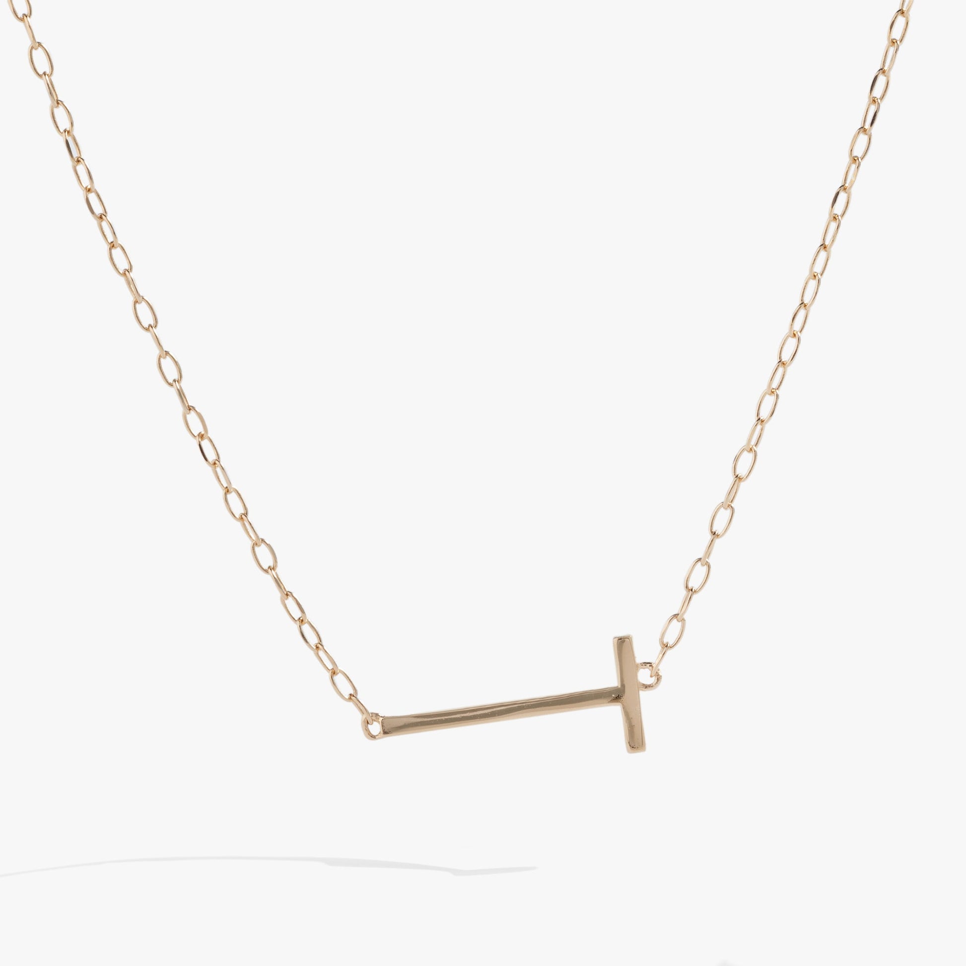 Initial T Precious Elongated Necklace ALEX AND ANI