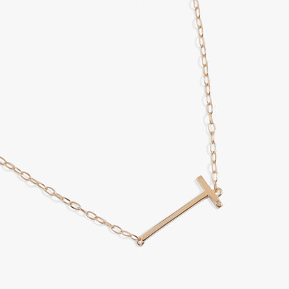 Initial T Precious Elongated Necklace ALEX AND ANI